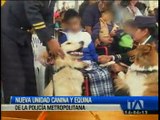 Policía Metropolitana tiene nueva unidad canina