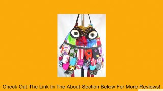 Thai Handmade Adorable Patchwork Large Owl Bag Backpack XL Review