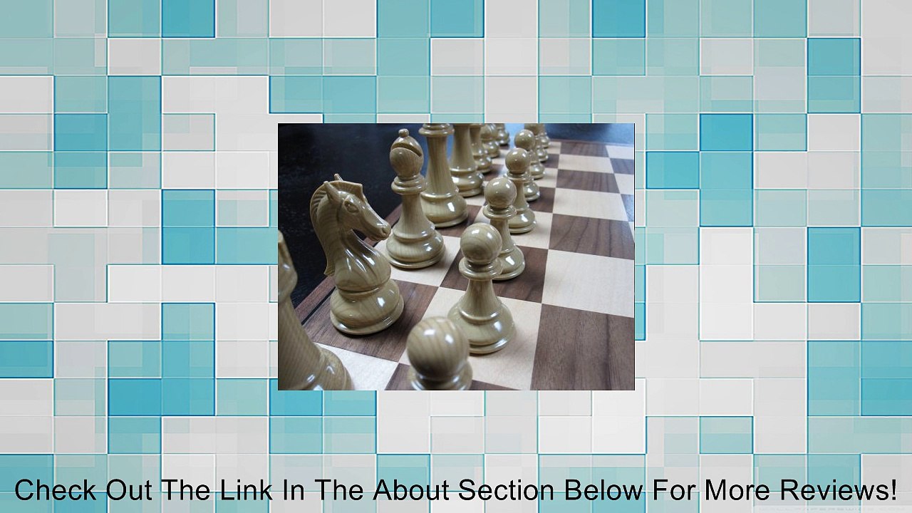 Abigail Chess Inlaid Wood Folding Board Game with Pieces - 21 Inch Set Review