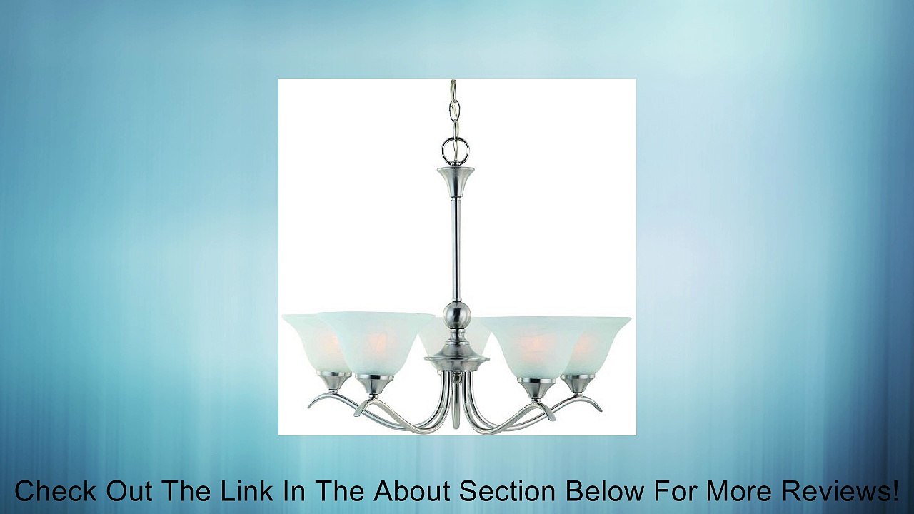Dover 12-7134 Series Satin Nickel 5-Light Chandelier Review