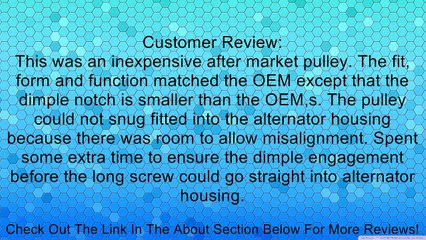 BMW Belt Tensioner Idler Pulley 318i 318Ti 320i 323Ci 325i 328i 330Ci M3 X5 Z3 Review