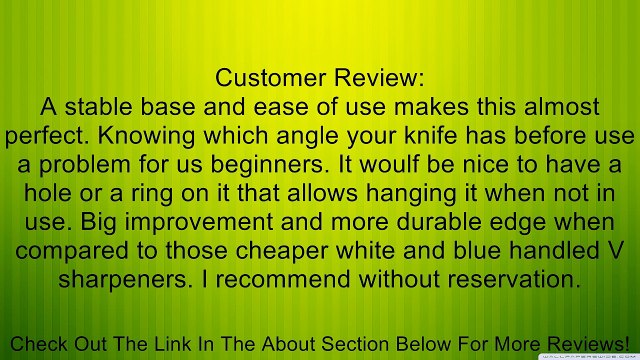 Chef's Choice 4643 ProntoPro Angle Select Diamond Hone 3 Stage Manual Knife Sharpener Review