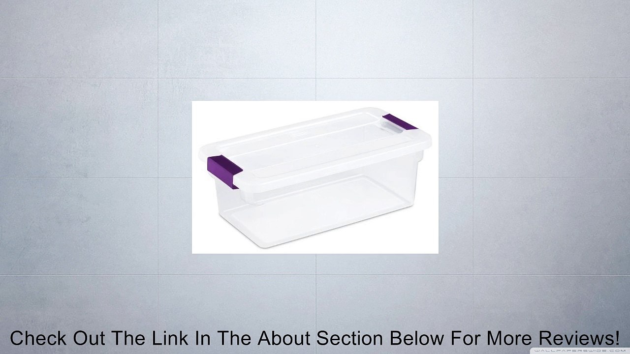 Sterilite� 6 Quart ClearView LatchTM with Sweet Plum Handles Review