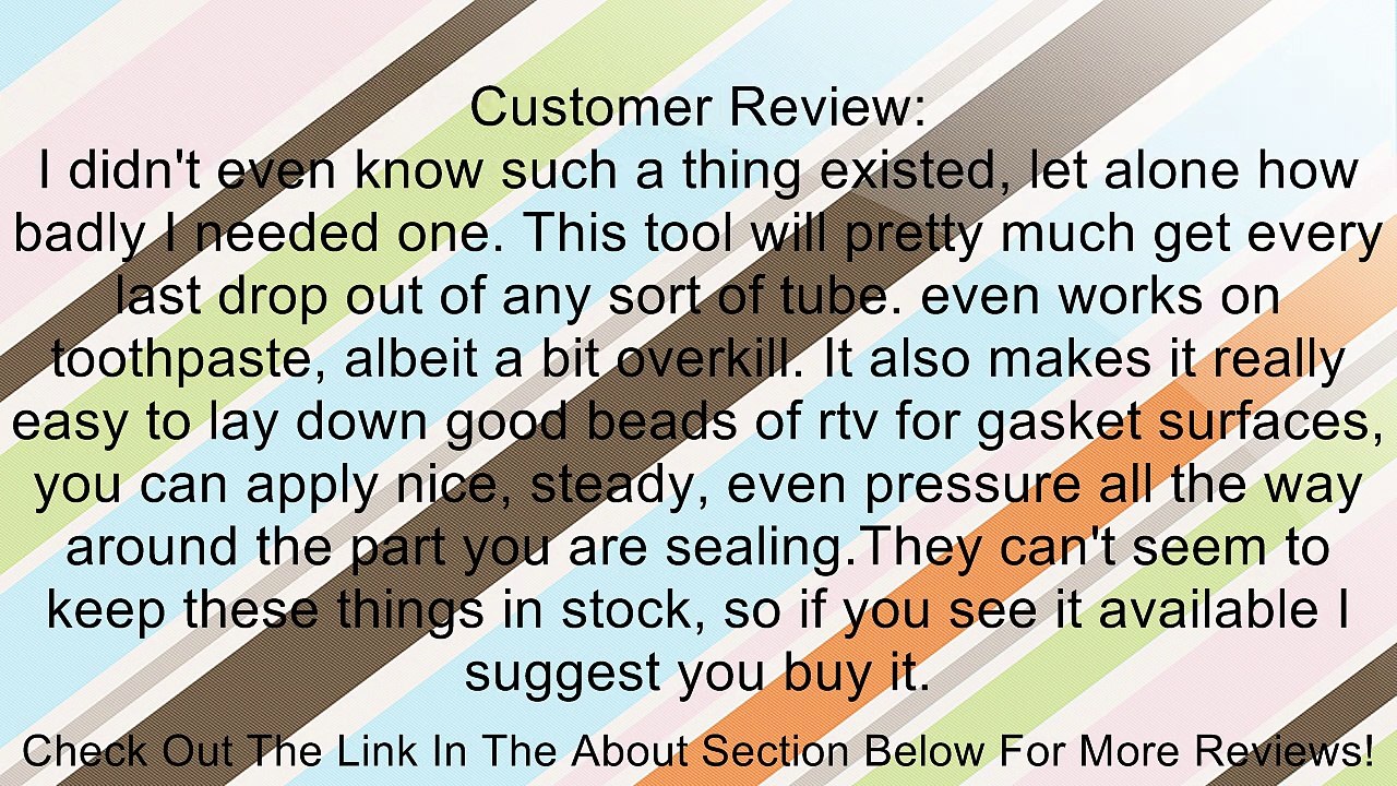 Valco Cincinnati 71006 Tube-Grip 2.5" Industrial Size Dispenser Review