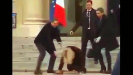 Prime Minister Of Denmark Falls On The French House Stairs