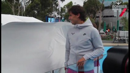 Rafael Nadal at Kia Event in Melbourne. !5 Jan 2015