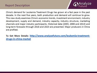 Analyze Future: Leukemia Treatment Drugs Markets in China