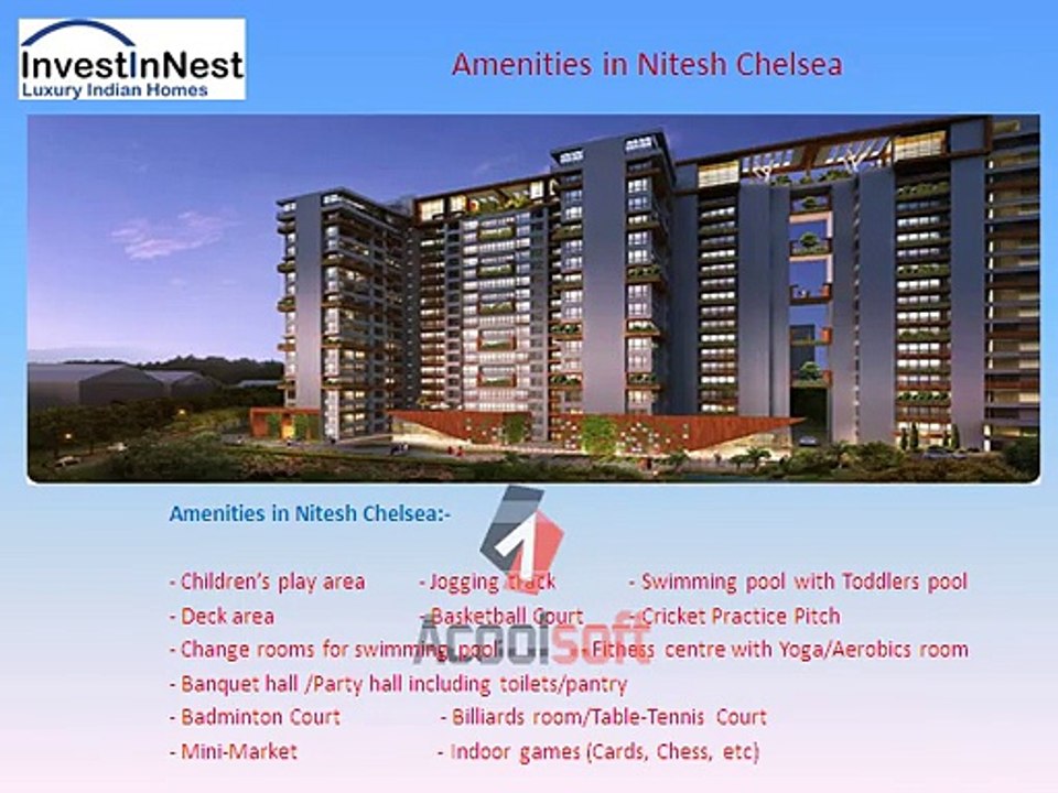 Luxury and Unique Facilities in Nitesh Chelsea Project – InvestInNest.com