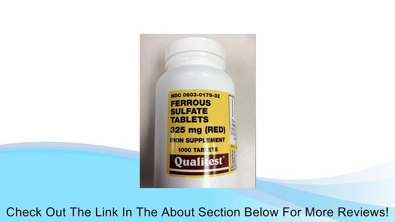 Ferrous Sulfate Tablets 325 Mg. Review