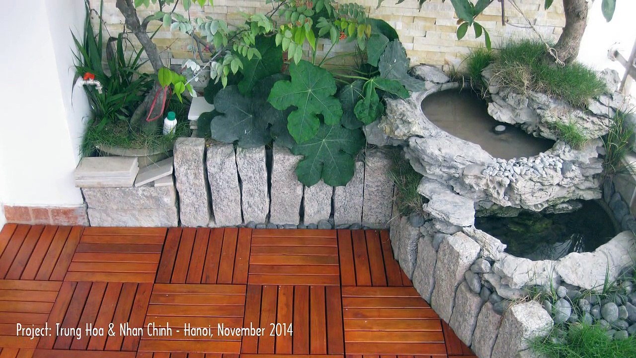 Ván Sàn Gỗ Tự Nhiên - Trang Trí Ban Công - Chung cư Trung Hòa & Nhân Chính - Hà Nội