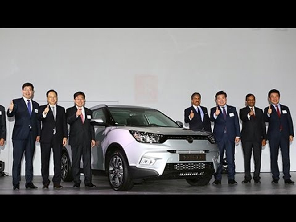 SsangYong-Mahindra Compact SUV Tivoli Showcased In Korea
