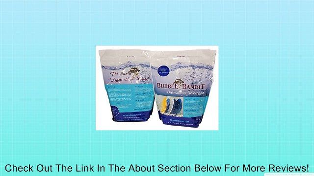 Bubble Bandit Dishwasher Detergent With Natural Phosphates. ALL-IN-ONE. Eliminates limescale buildup, white film and water spots in hard water! Up to 120 Wash Cycles. 2 Pack (7.5 lbs.) Review