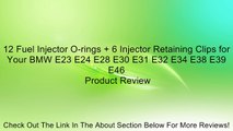 12 Fuel Injector O-rings   6 Injector Retaining Clips for Your BMW E23 E24 E28 E30 E31 E32 E34 E38 E39 E46 Review