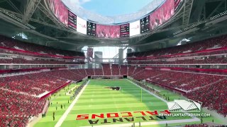 Survol du futur stade des Atlanta Falcons