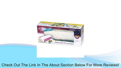Purple Cows Hot and Cold Laminator, 13-Inch, with 50 Hot Pockets (3027) Review