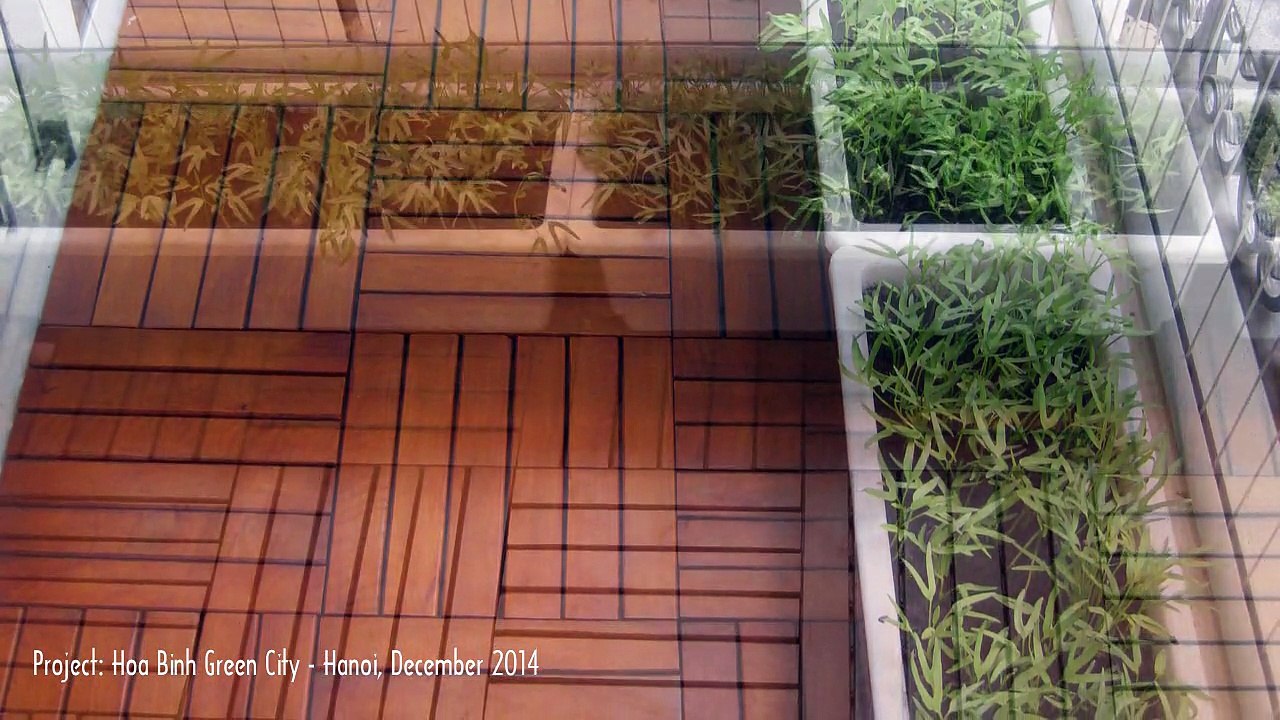 Ngoại Thất Gỗ - Trang Trí Ngoại Thất - Chung cư Hòa Bình Green City - Hà Nội