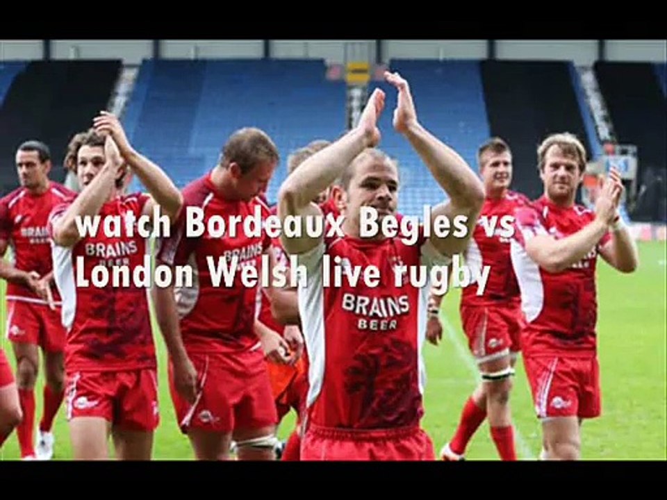 watch Welsh vs Bordeaux Begles live rugby