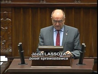 Poseł Józef Lassota - Wystąpienie z dnia 15 stycznia 2015 roku.