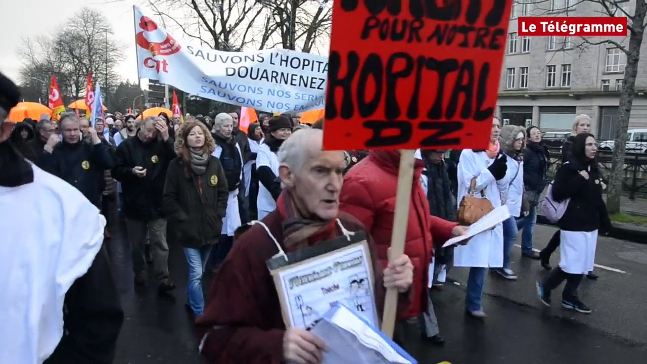 Quimper. Un millier de personnes pour défendre  l'hôpital de Douarnenez