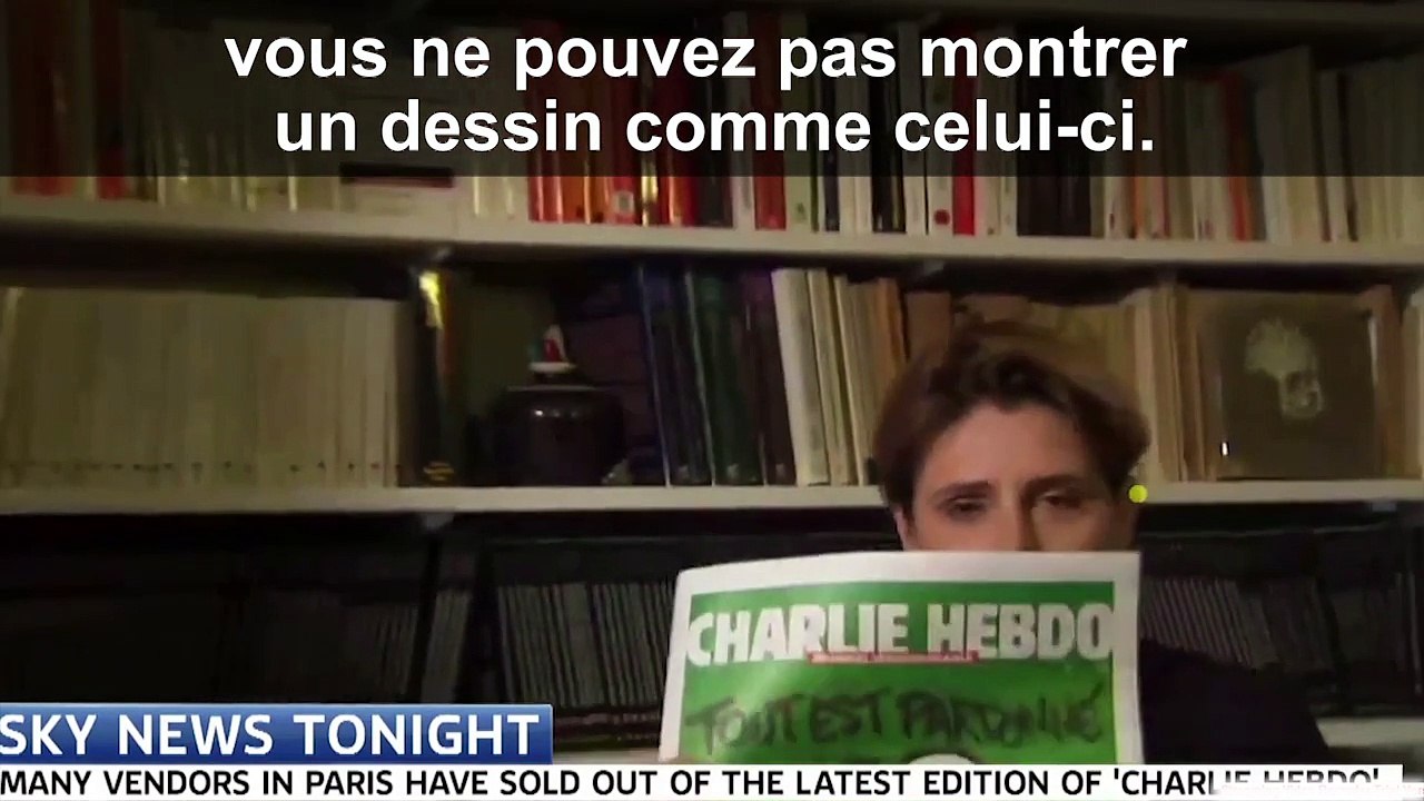 Sky News interrompt l'interview de Caroline Fourest qui montrait la dernière une de Charlie Hebdo