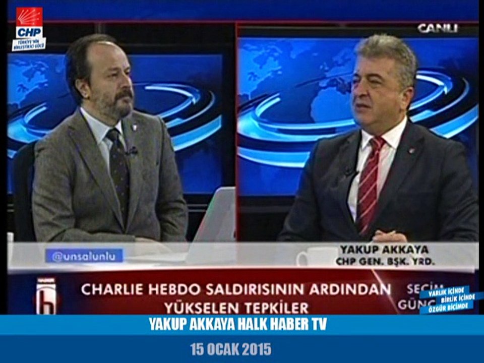 YAKUP AKKAYA HALK HABER TV 15/01/2015