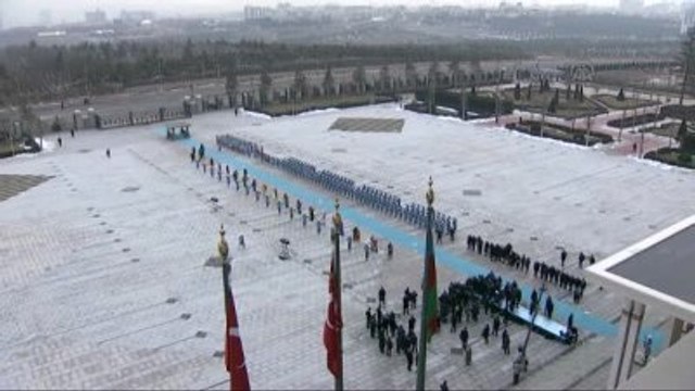 Aliyev'e Resmi Karşılama Töreni