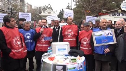 Kırıkkale Maaş Protestosu Yapan Memurlar Canlı Tabuta Girdi