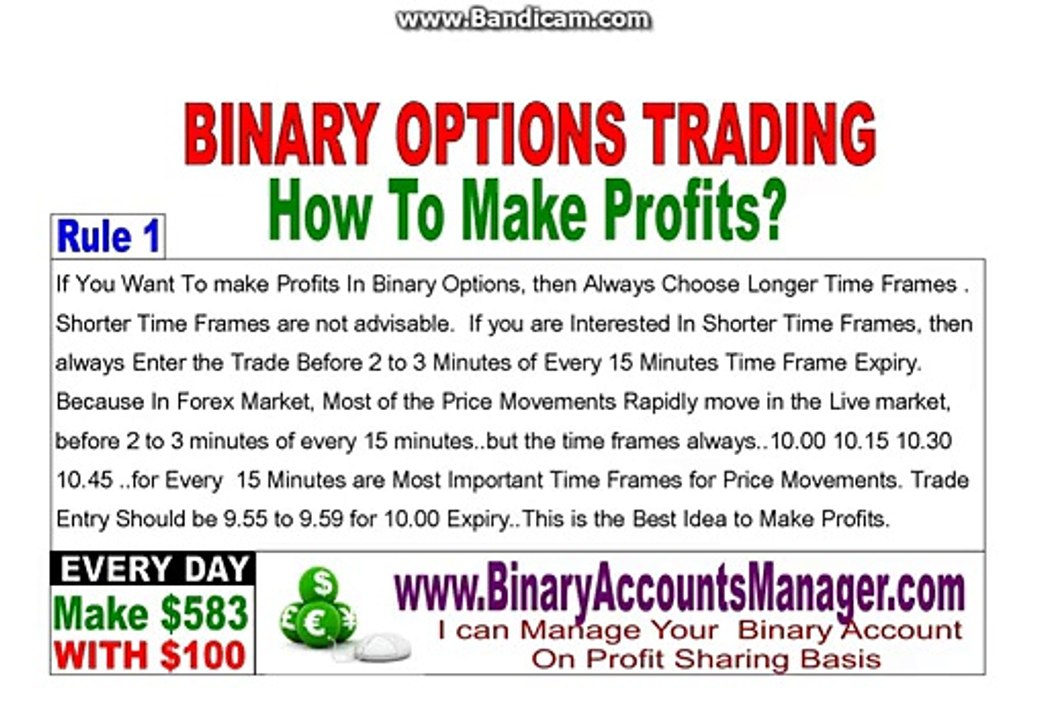 60 second 5 Minute 15 Minute 30 Minute Binary Options Trading Strategy