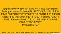 ExpertPower� 160-174 MHz VHF Two-way Radio Stubby Antenna for Icom FA-SC57VS F11 F11S F14 F14S F3 