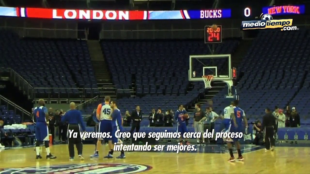 NY Knicks y Bucks arribaron a Londres