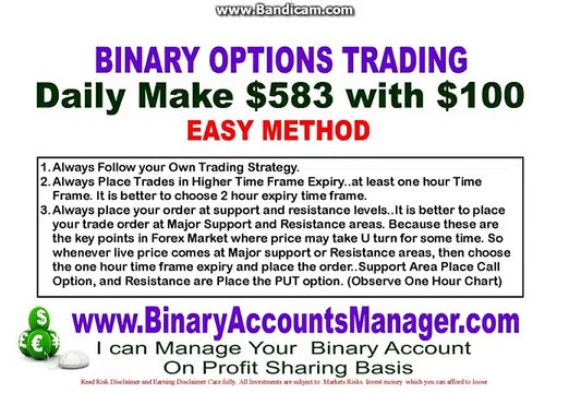 How To Make High Profits IN Binary Options Trading/ Simple Trading Method for High Profits