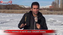 Dondurucu soğuk gölleri de dondurdu!