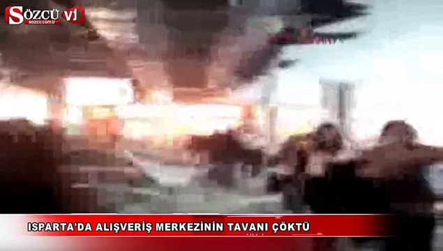 Alışveriş merkezinin tavanı çöktü
