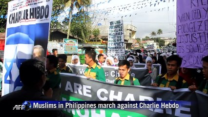 Muslims in Philippines march against Charlie Hebdo