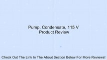 Pump, Condensate, 115 V Review