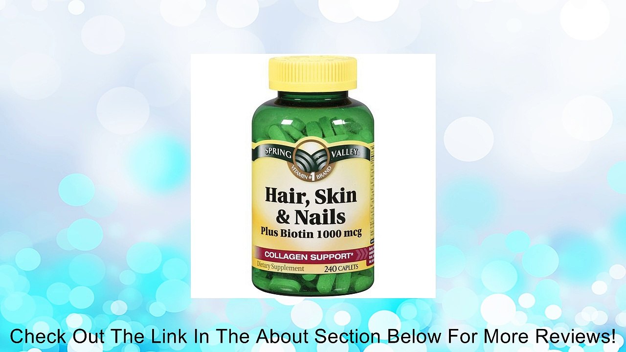 Spring Valley Hair, Skin & Nails, BiotinCollagenGelatin Review