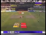 Misbah  indirectly helped Bowler in getting Afridi wicket