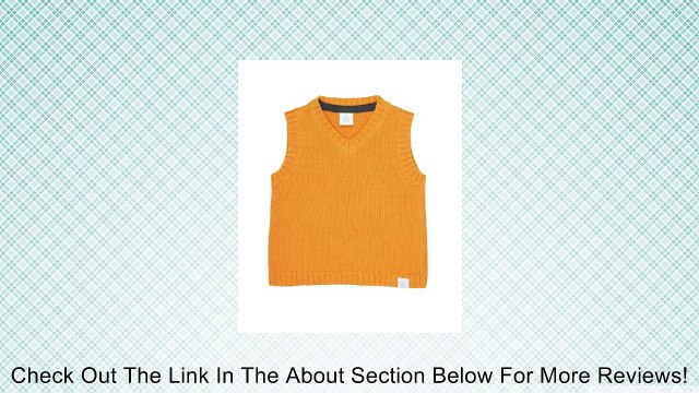 RuggedButts Toddler Boys Orange Dressy Sweater Vest Review