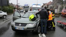 Calais : désincarcération d'un automobiliste suite à un accident route de Saint-Omer