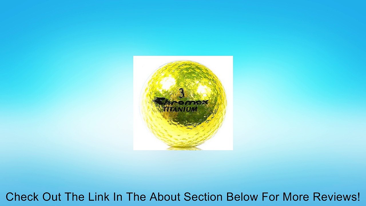 Chromax Metallic Gold Ladies Golf Balls - Pack of 6 Golf Balls Review