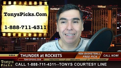 Video herunterladen: Houston Rockets vs. Oklahoma City Thunder Free Pick Prediction NBA Pro Basketball Odds Preview 1-15-2015