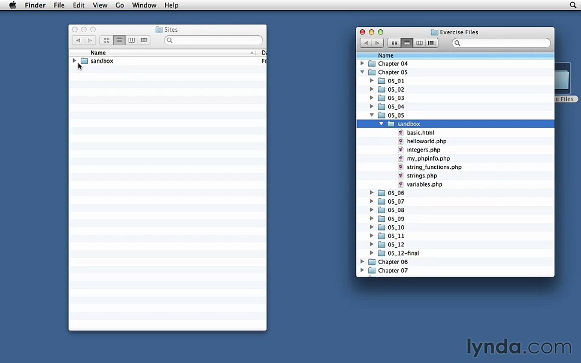 PHP-MySQL - 02- Using the exercise files