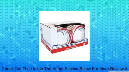 Nicole Home Collection Stars N' Stripes Paper Bowl, 20-Ounce Review