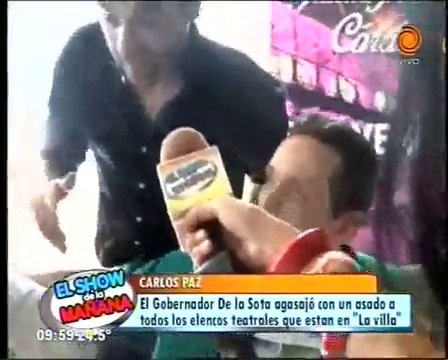 Pedro nota en el agasajo de los elencos teatrales en el Show de la Mañana - 15 de Enero