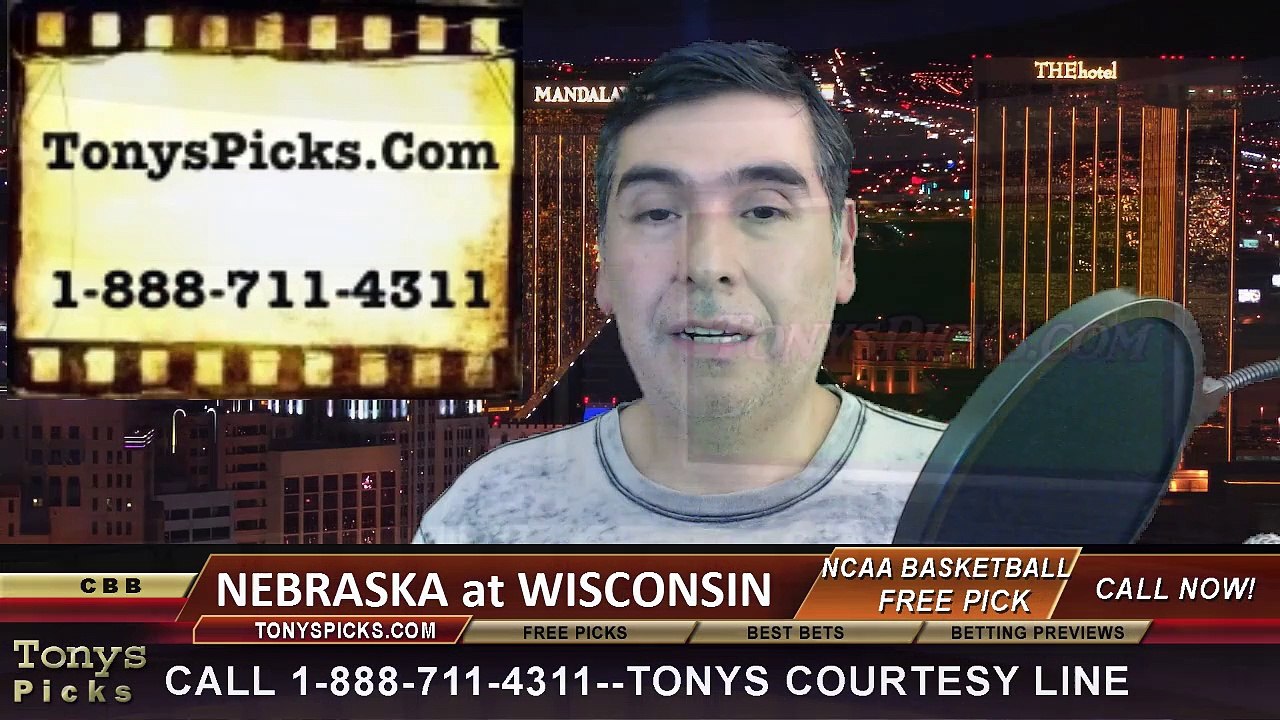 Wisconsin Badgers vs. Nebraska Cornhuskers Free Pick Prediction NCAA College Basketball Odds Preview 1-15-2015