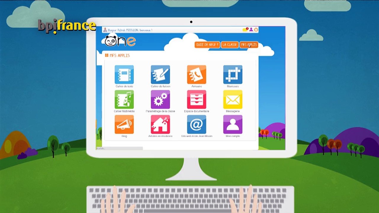 WebServices pour l'Education - Projet ONE - Lauréat e-education 2 - FSN/PIA