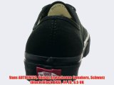 Vans AUTHENTIC Unisex-Erwachsene Sneakers Schwarz (Black/Black BKA) 44 EU 9.5 UK
