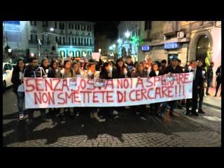 Napoli - Fiaccolata per Carmine, il disperso del Norman Atlantic -live- (12.01.15)