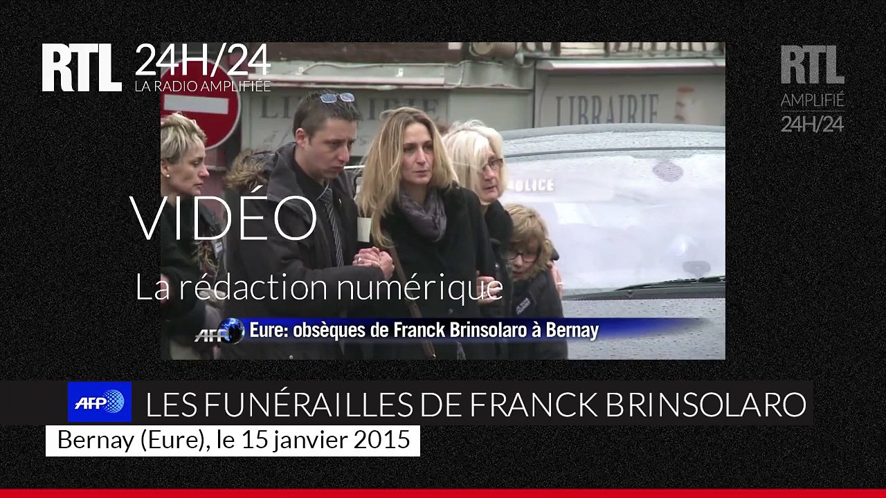 "Charlie Hebdo" : Les funérailles de Franck Brinsolaro