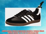 adidas Samba Unisex-Erwachsene Sneakers Schwarz (Black 1/White/Gum5) 43 1/3 EU (9 Erwachsene